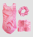 Pink Velvet Swirl Leotard ZWAS6418