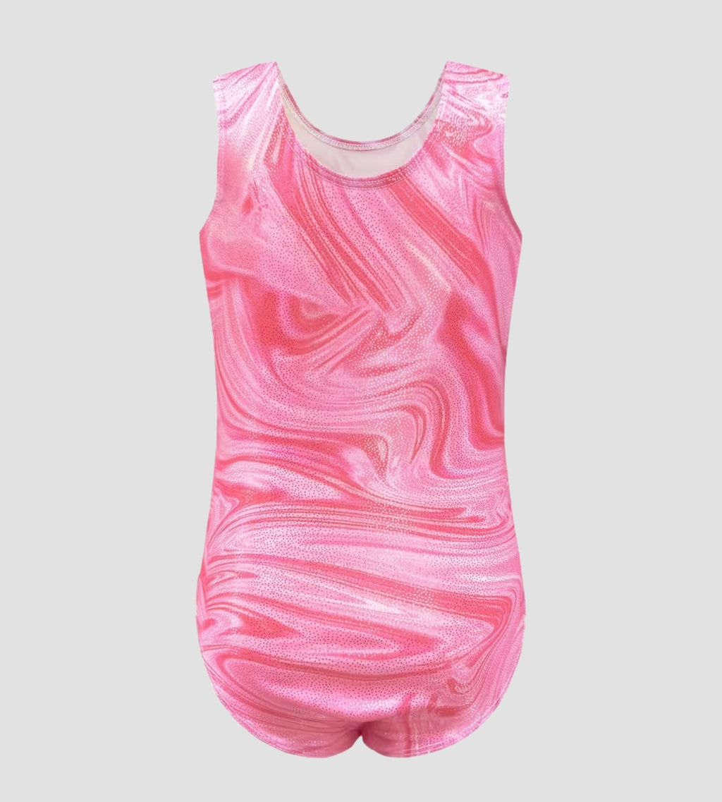 Pink Velvet Swirl Leotard ZWAS6418