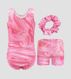Pink Velvet Swirl Leotard ZWAS6418