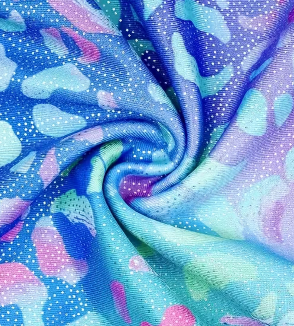 Aqua Leopard Leotard ZWAS6721