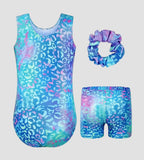 Aqua Leopard Leotard ZWAS6721