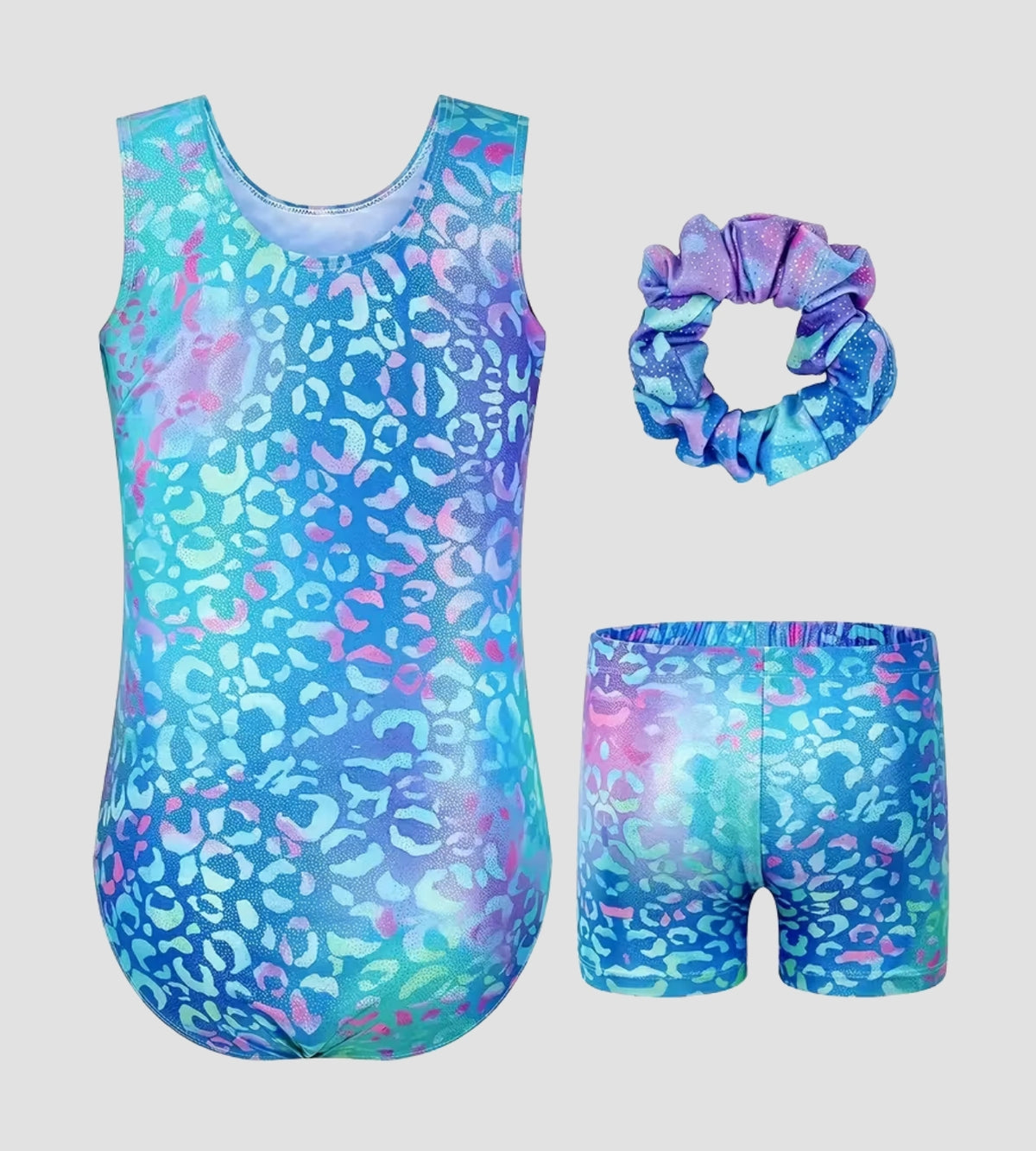 Aqua Leopard Leotard ZWAS6721