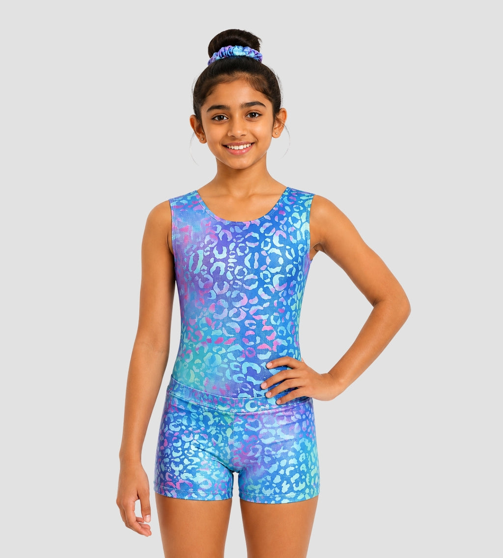 Aqua Leopard Leotard ZWAS6721